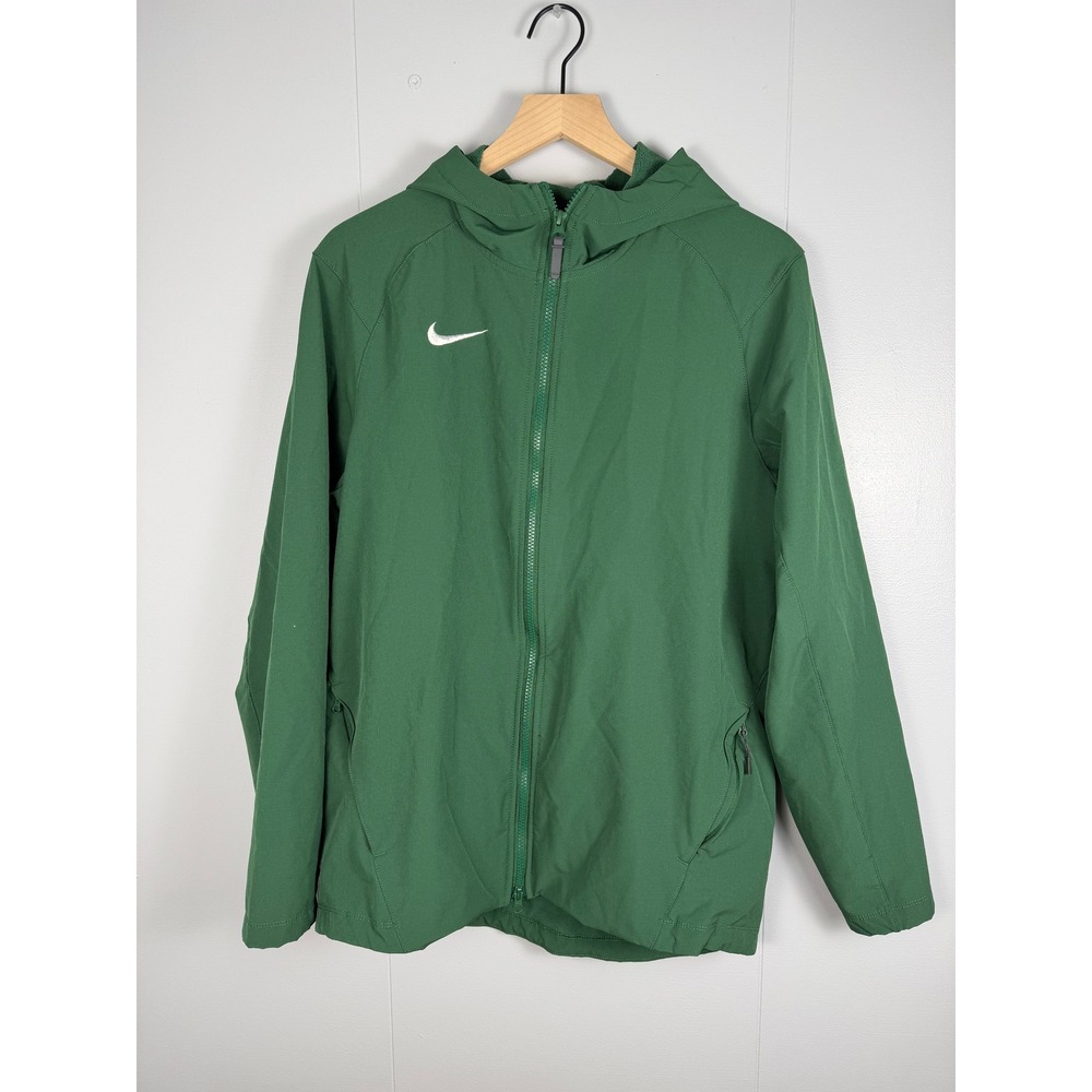 Nike Gorpcore Running Athleisure Mens M Therma-FIT Hooded Jacket Green Full Zip